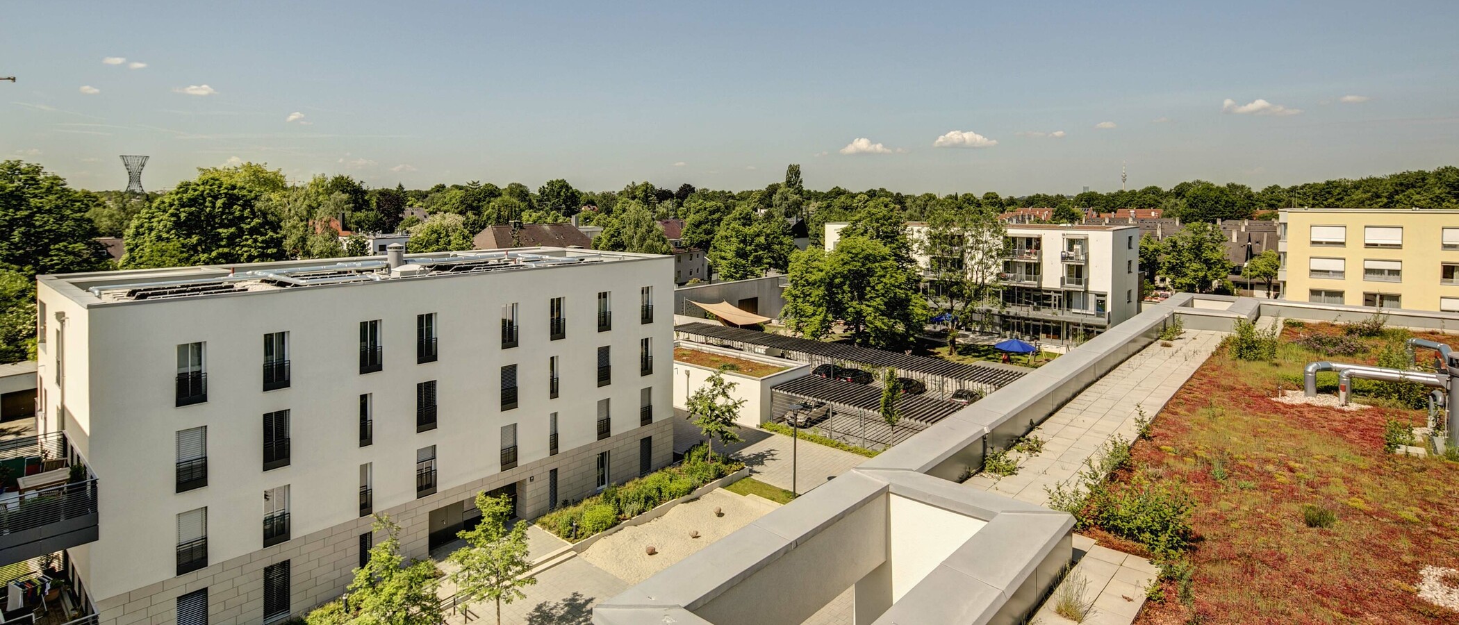 квартира München Bogenhausen 03 вид из окна 9524