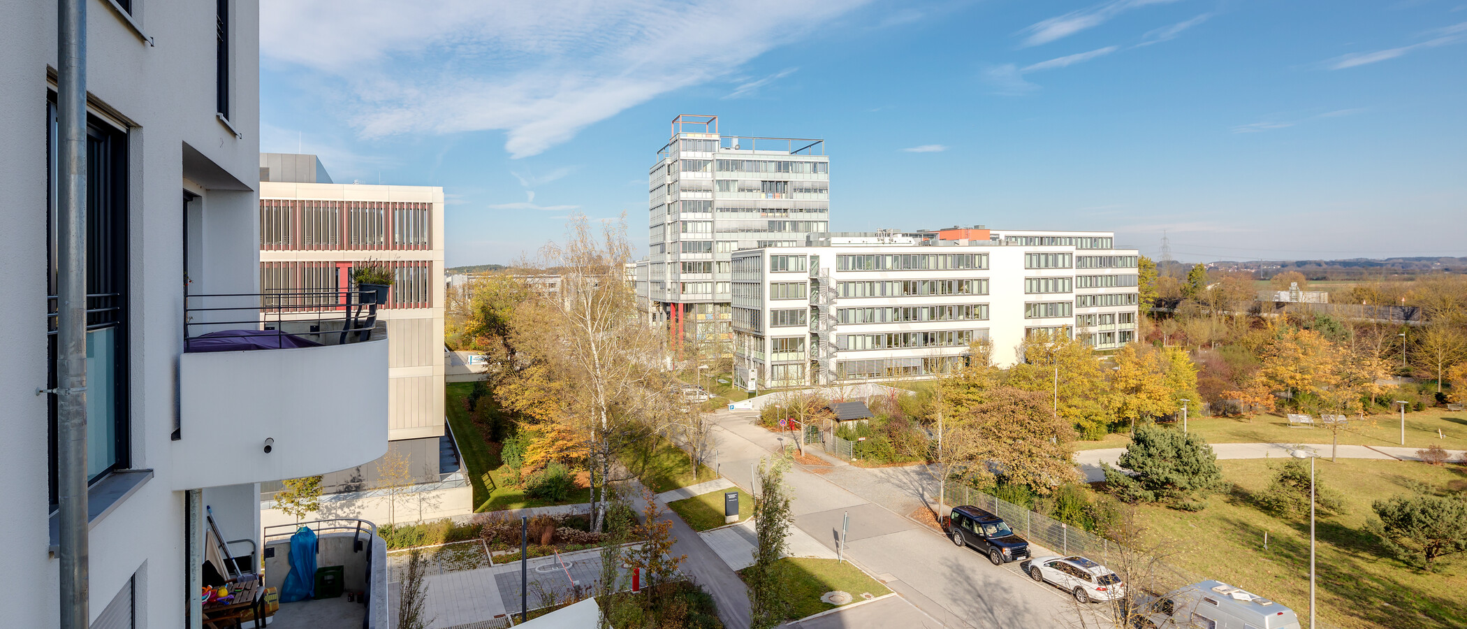 квартира Unterschleißheim 01 вид из окна 9534