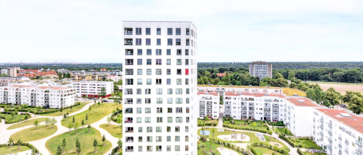 квартира München Obersendling 02 вид из окна 9559