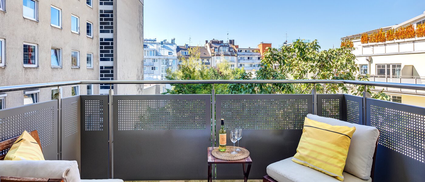 квартира München Schwabing-Nord (zw. Leopoldstraße & Englischen Garten) 02 балкон 9573