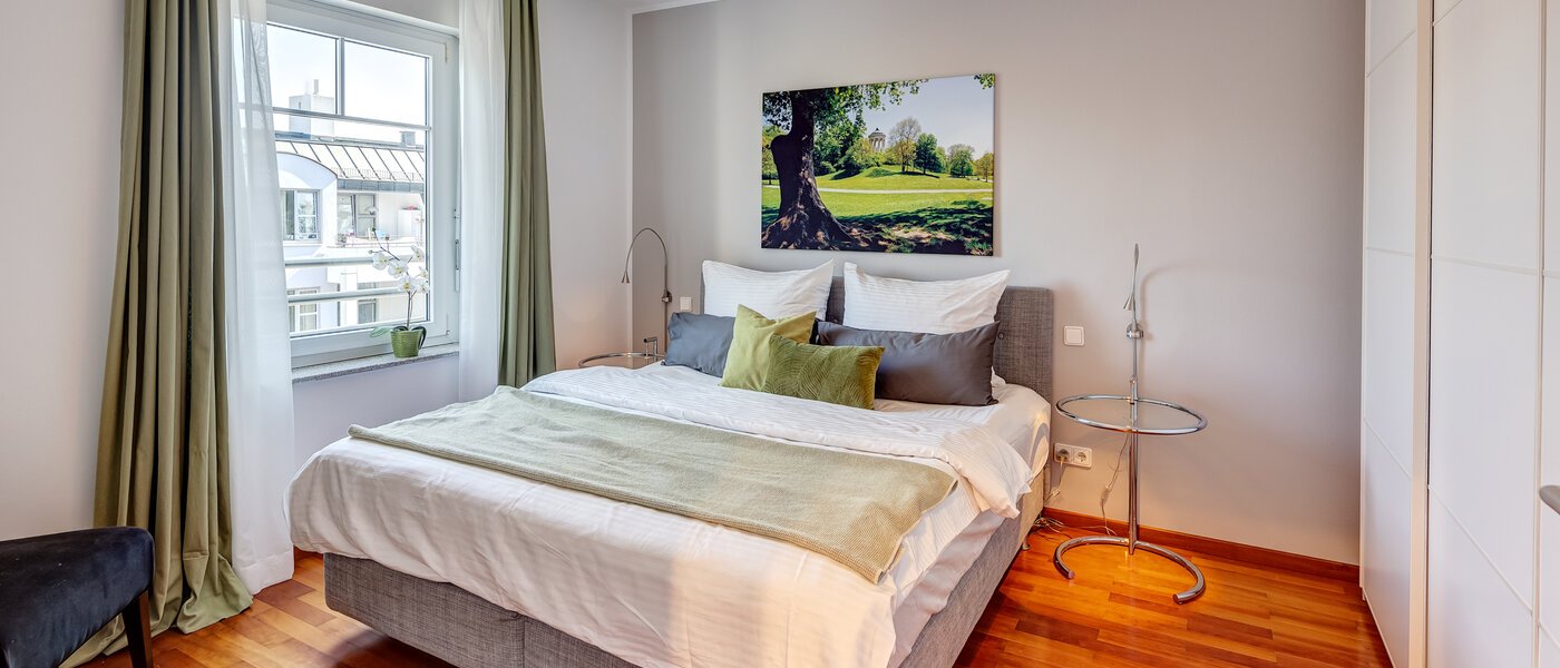 квартира München Schwabing-Nord (zw. Leopoldstraße & Englischen Garten) 01 спальная комната 9573