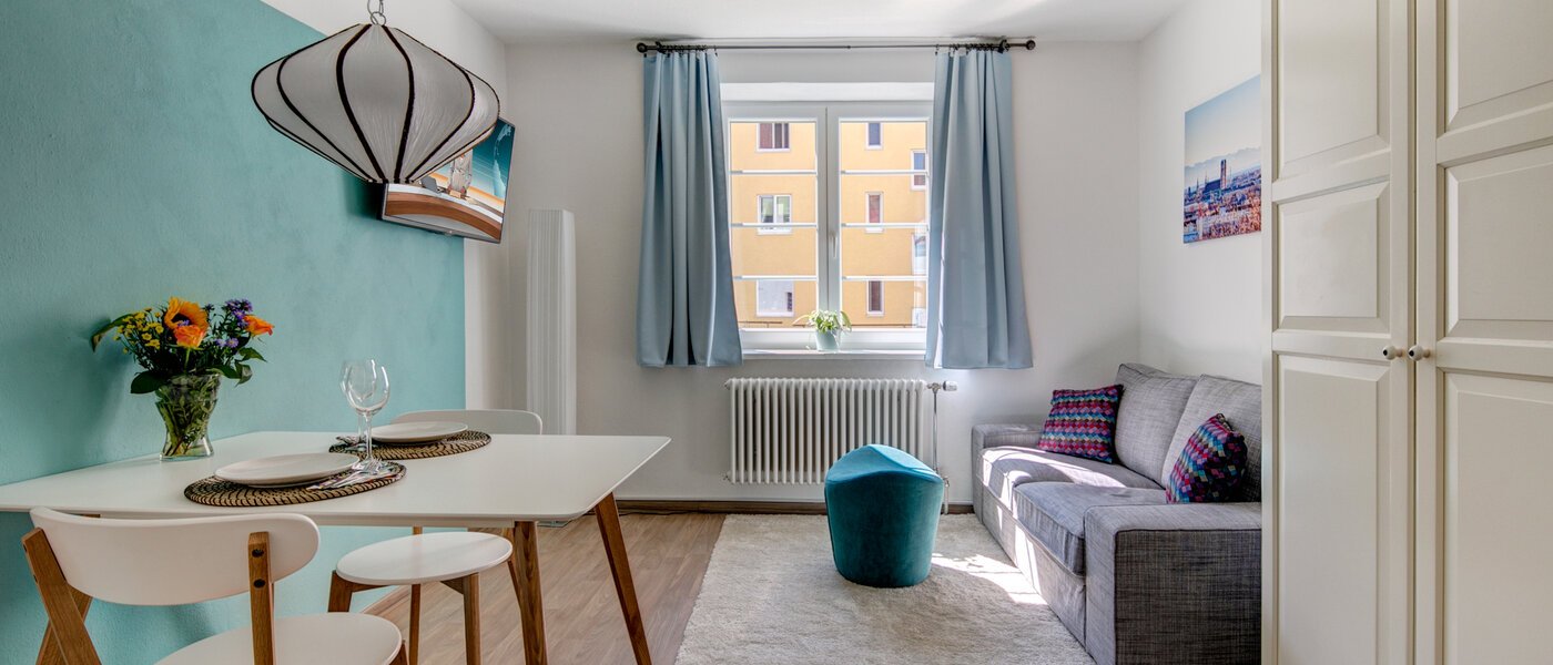 квартира München Schwabing-West 01 гостиная 9578