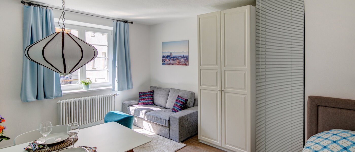 квартира München Schwabing-West 02 гостиная 9578