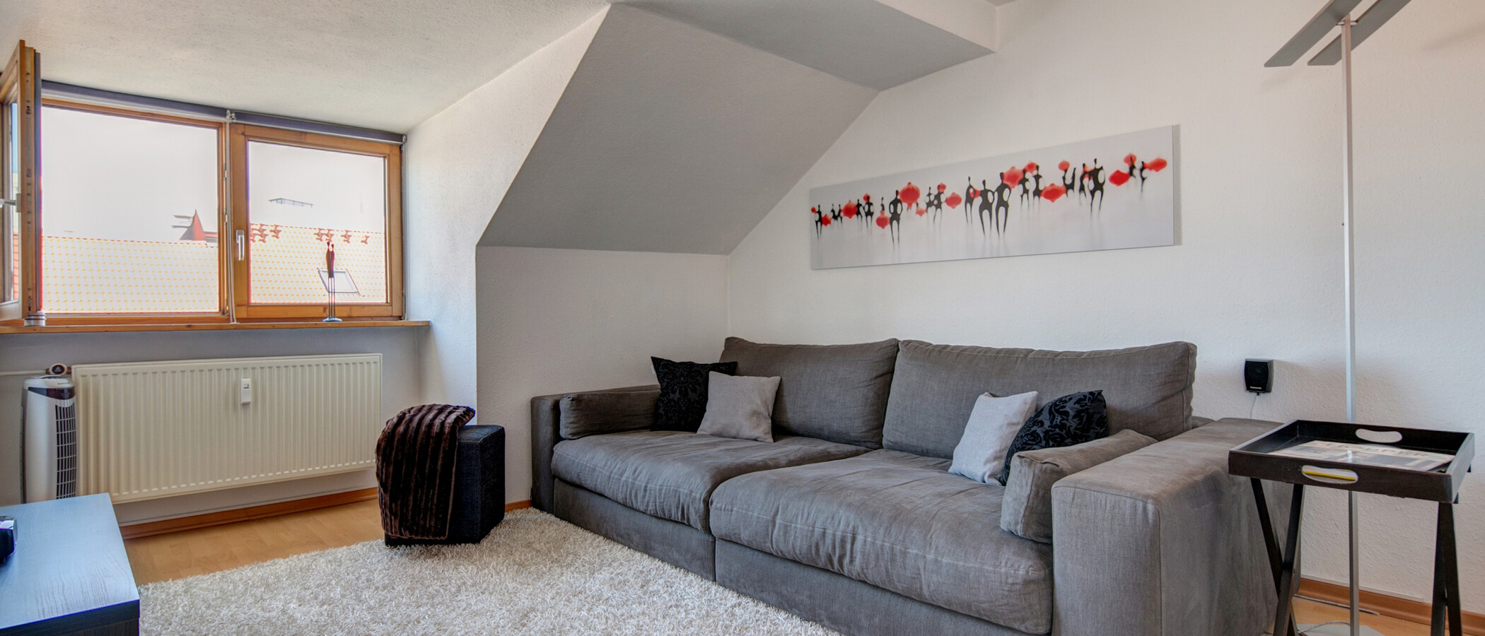 мансардная квартира München Haidhausen 02 гостиная 9579