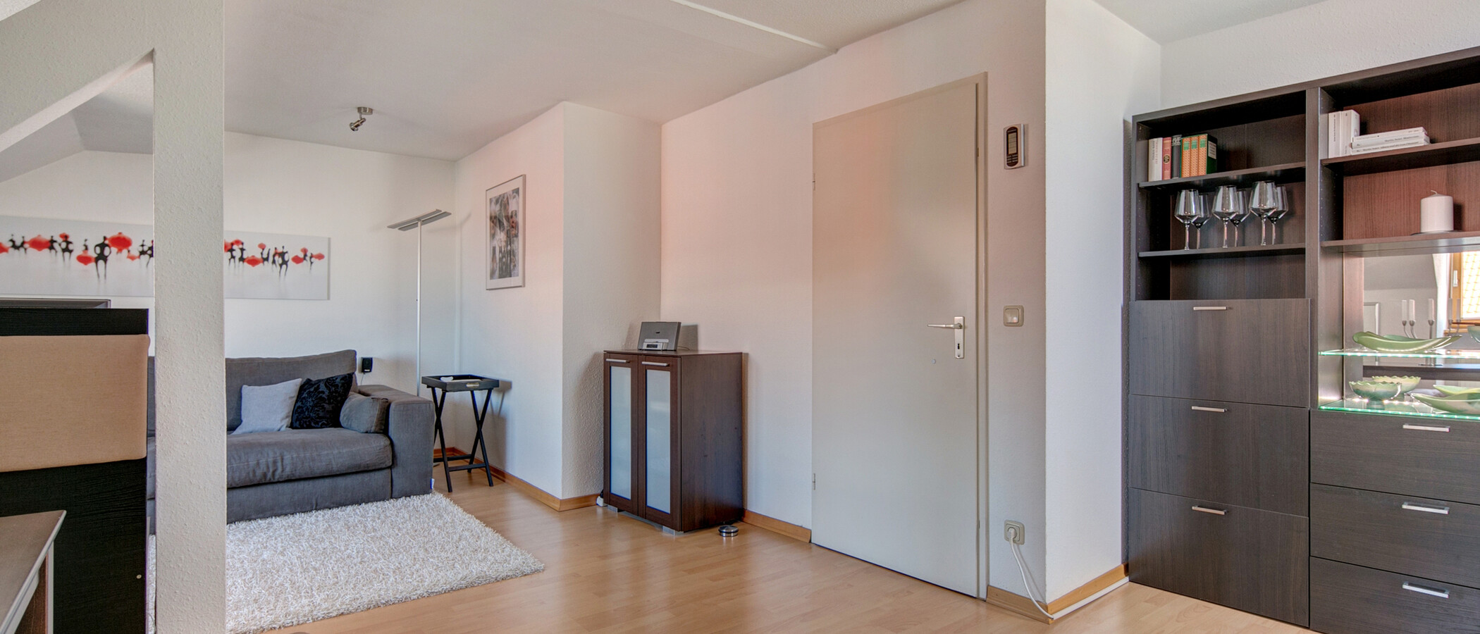 мансардная квартира München Haidhausen 05 гостиная 9579