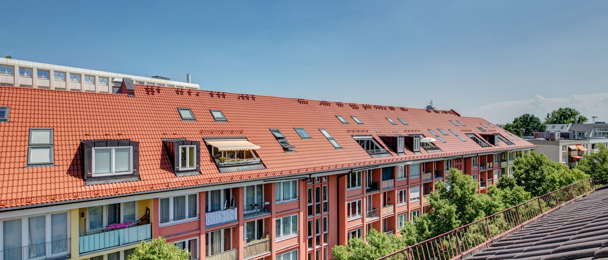 мансардная квартира München Haidhausen 01 вид из окна 9579