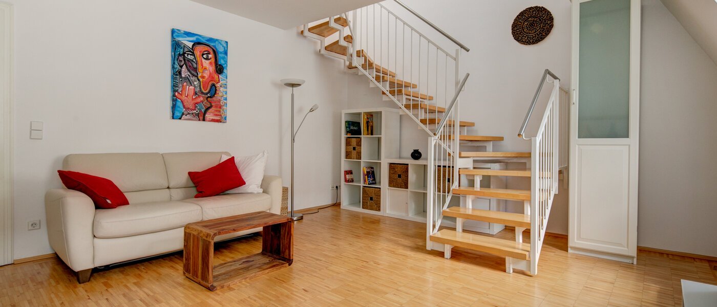 двухэтажная квартира München Lehel 04 гостиная 9580