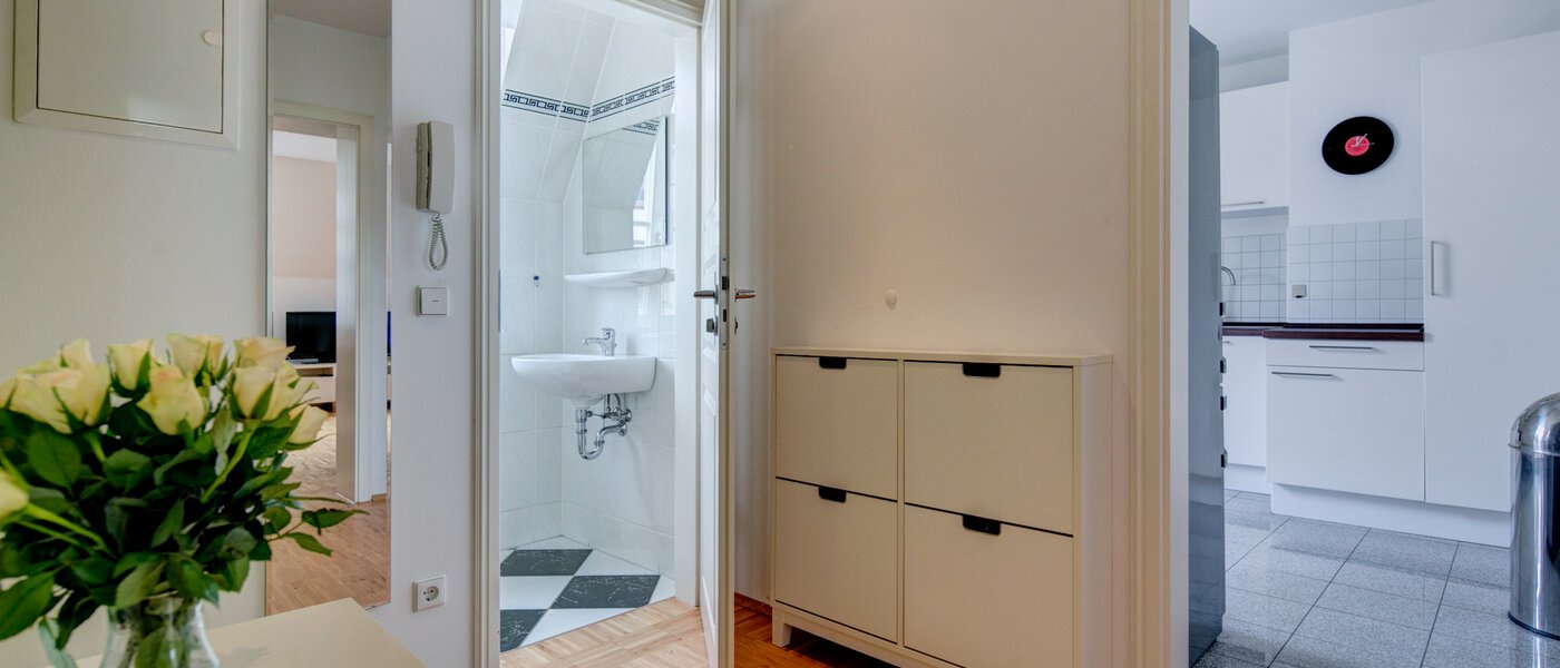 двухэтажная квартира München Lehel 02 коридор 9580