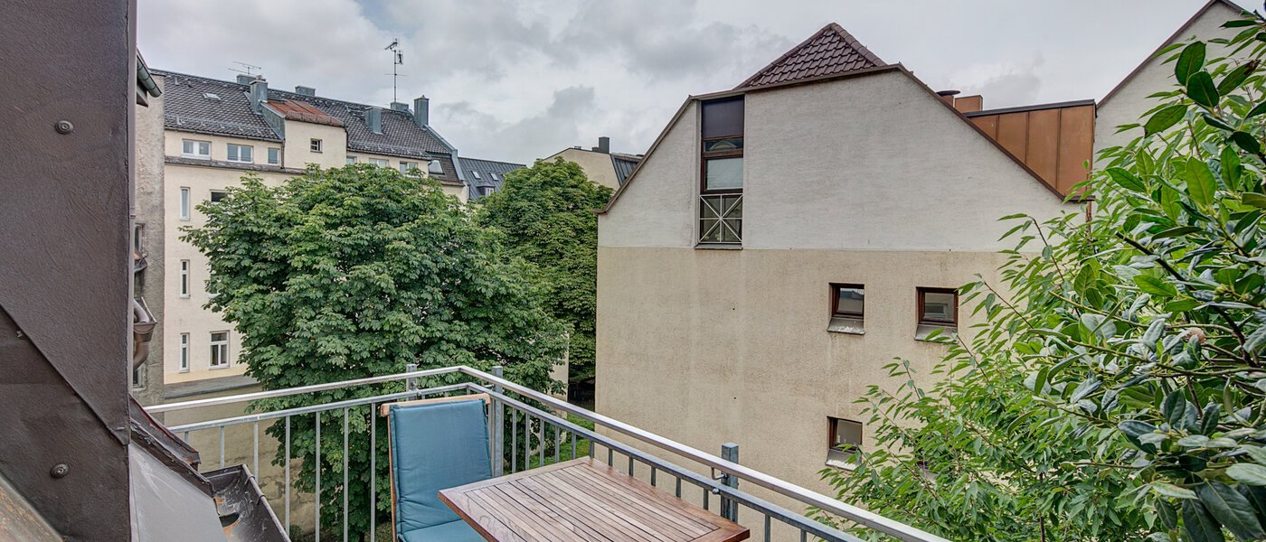 двухэтажная квартира München Lehel 01 балкон 9580