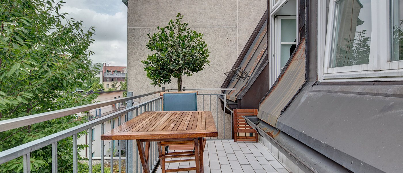 двухэтажная квартира München Lehel 03 балкон 9580