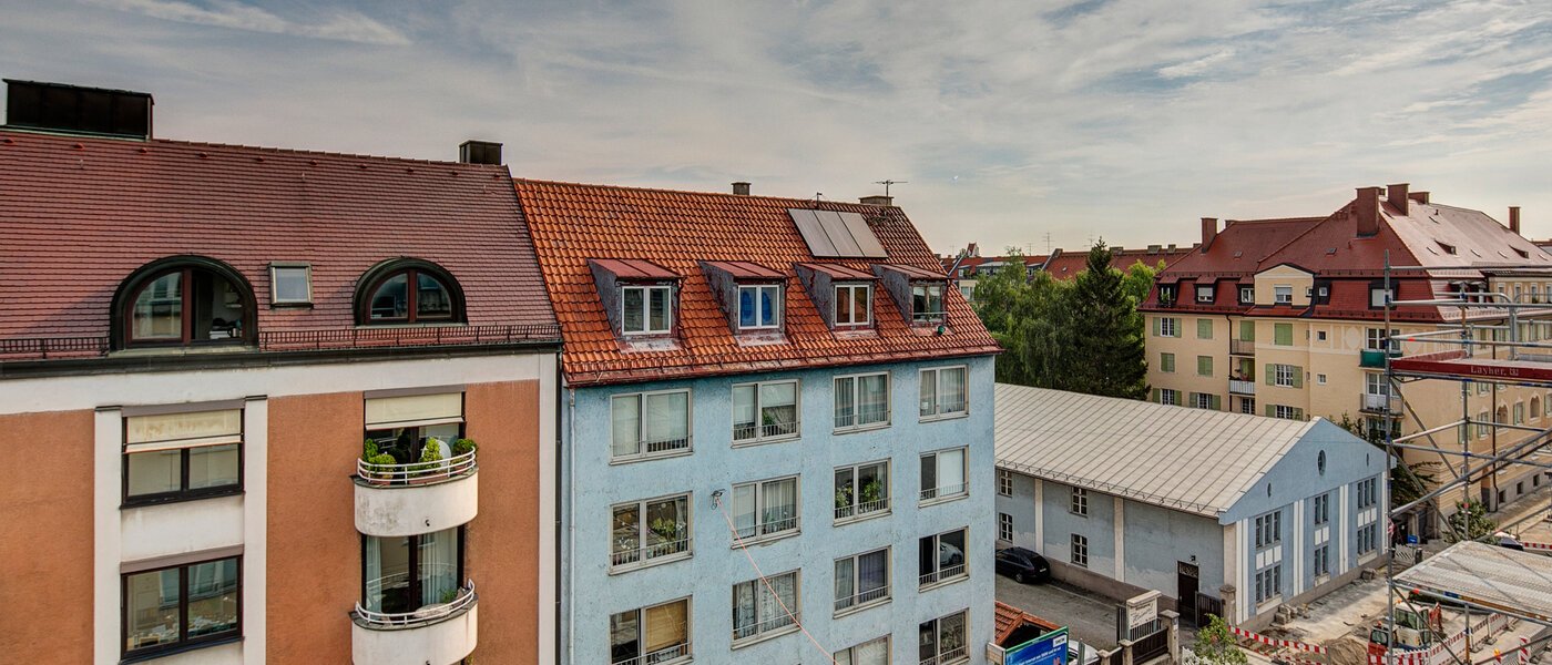 мансардная квартира München Schwabing-Nord (zw. Belgrad- & Leopoldstraße) 06 вид из окна 9584