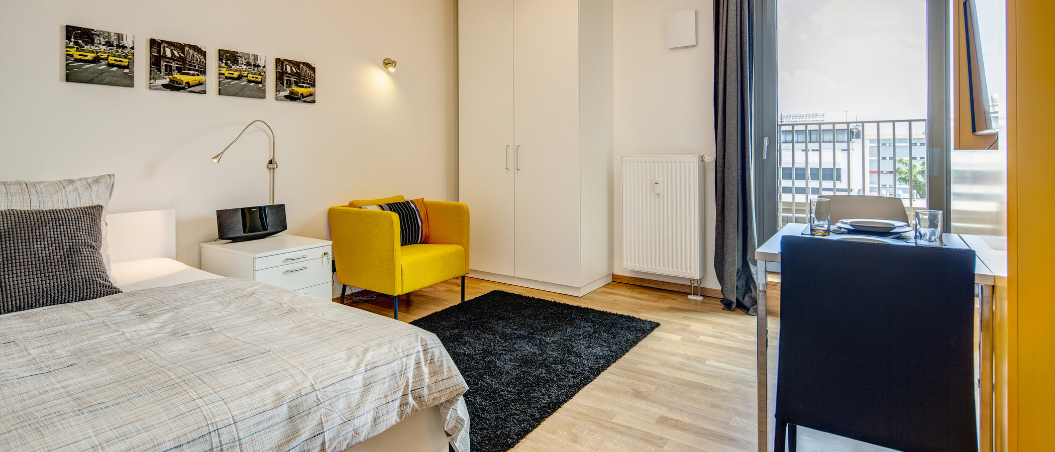 мансардная квартира München Giesing 01 гостиная 9613