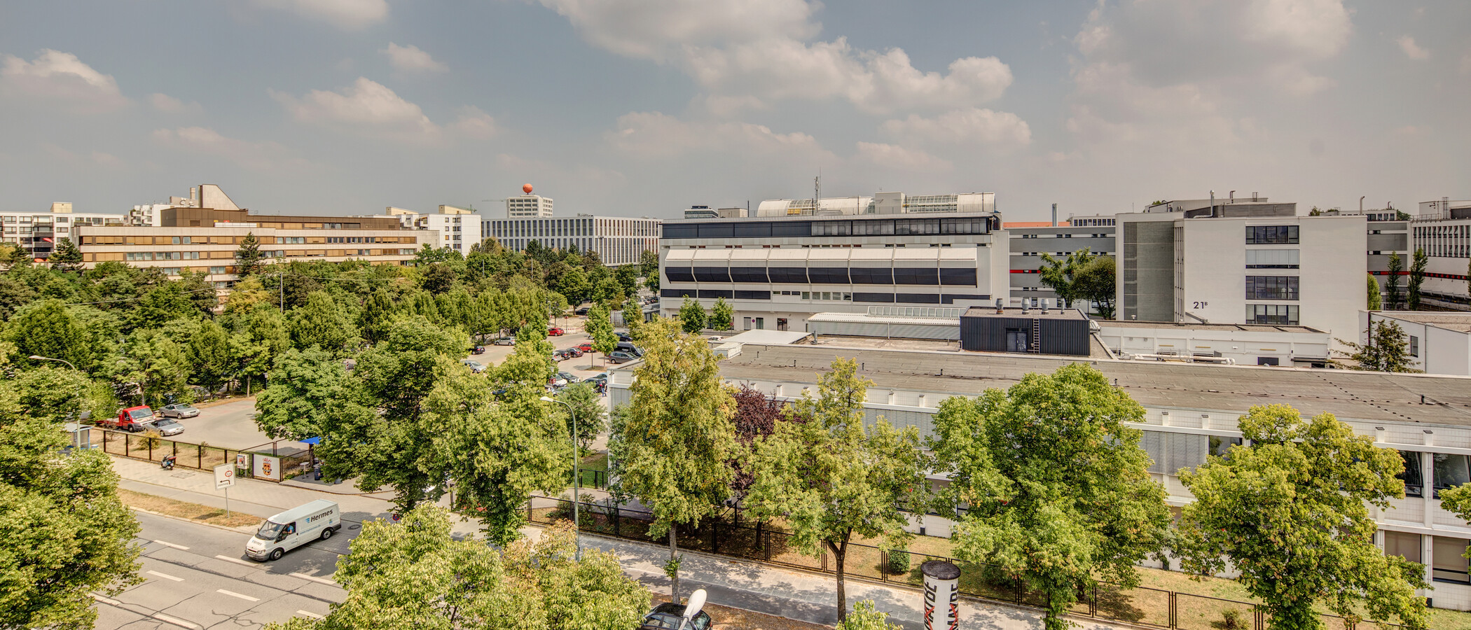 мансардная квартира München Giesing 01 вид из окна 9613