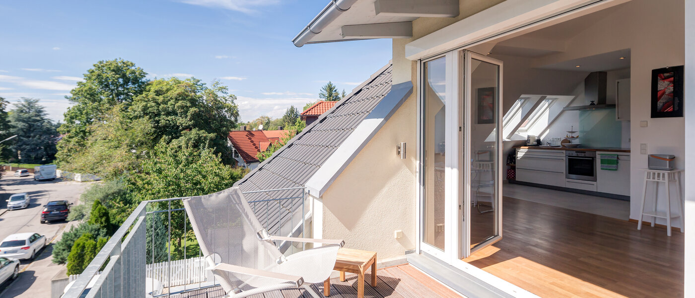 мансардная квартира München Obermenzing 03 терраса 9637