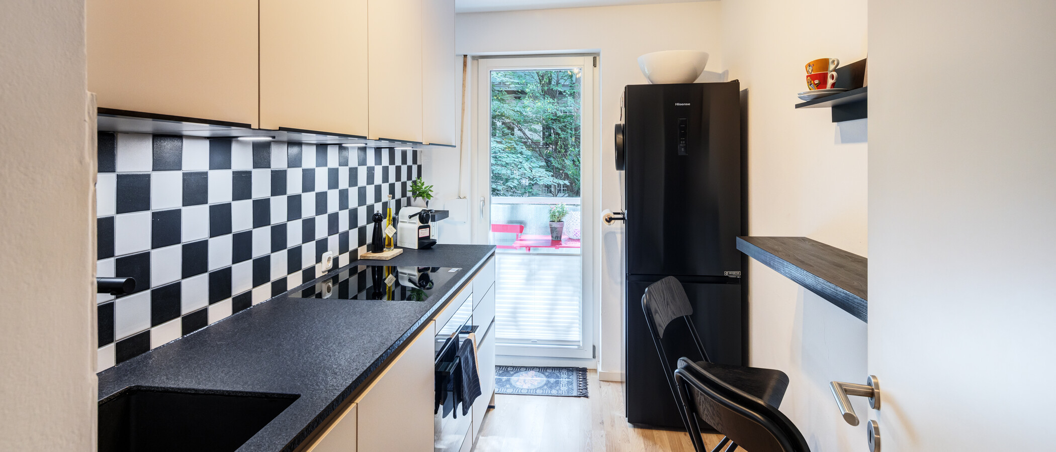 квартира München Lehel 01 кухня 9663