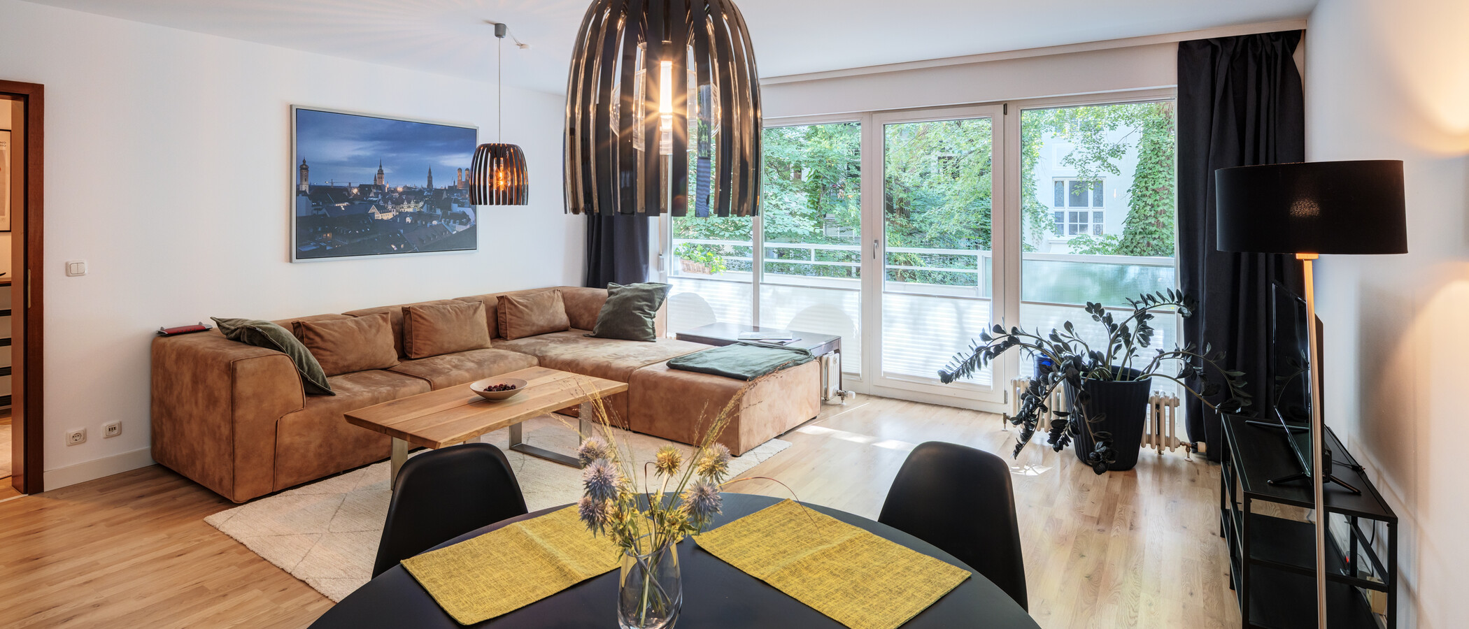 квартира München Lehel 02 гостиная 9663
