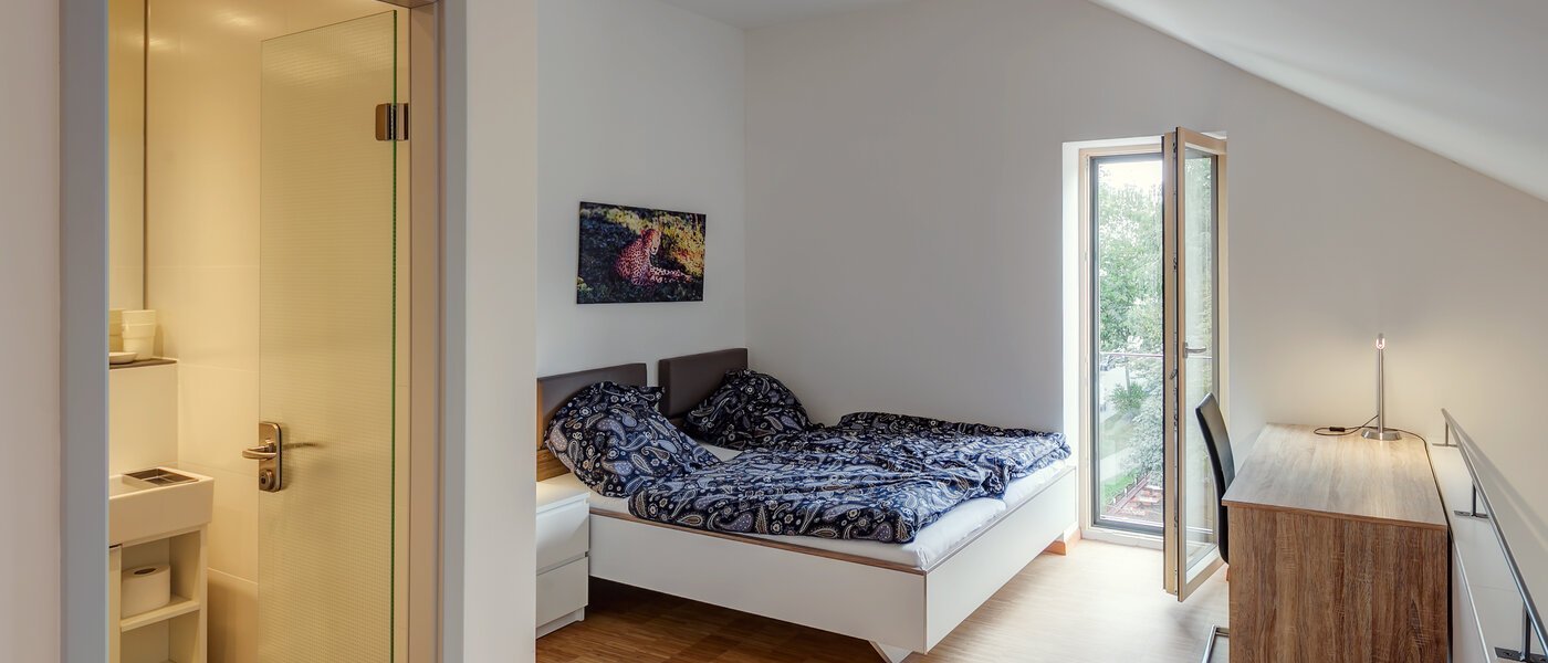 двухэтажная квартира-галерея Unterschleißheim Lohhof 02 спальная 9676