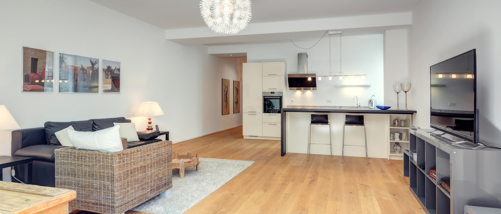 квартира München Neuhausen 06 гостиная 9686