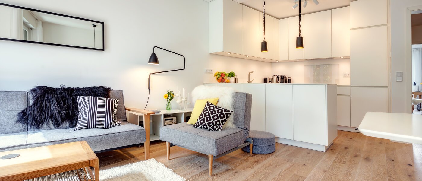 квартира München Isarvorstadt 07 гостиная 9687