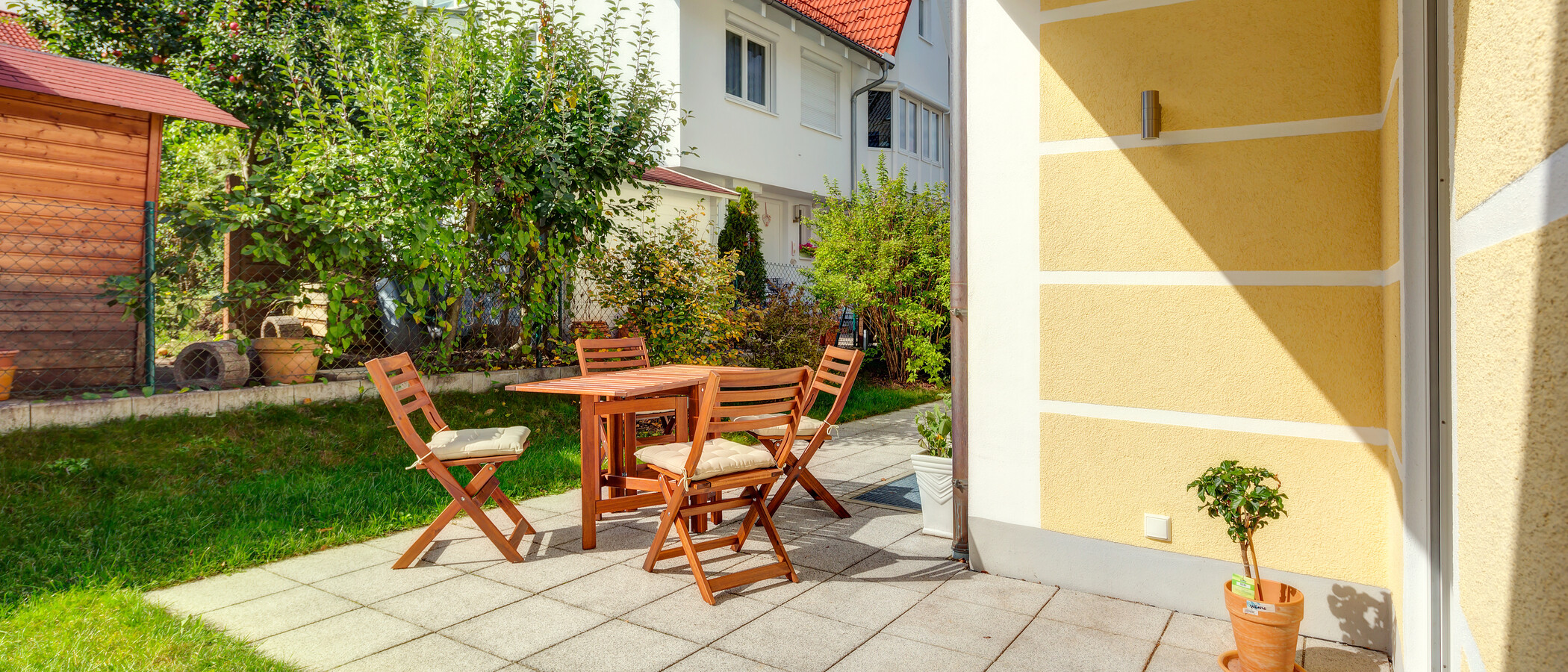 квартира с садом München Forstenried 01 терраса 9703
