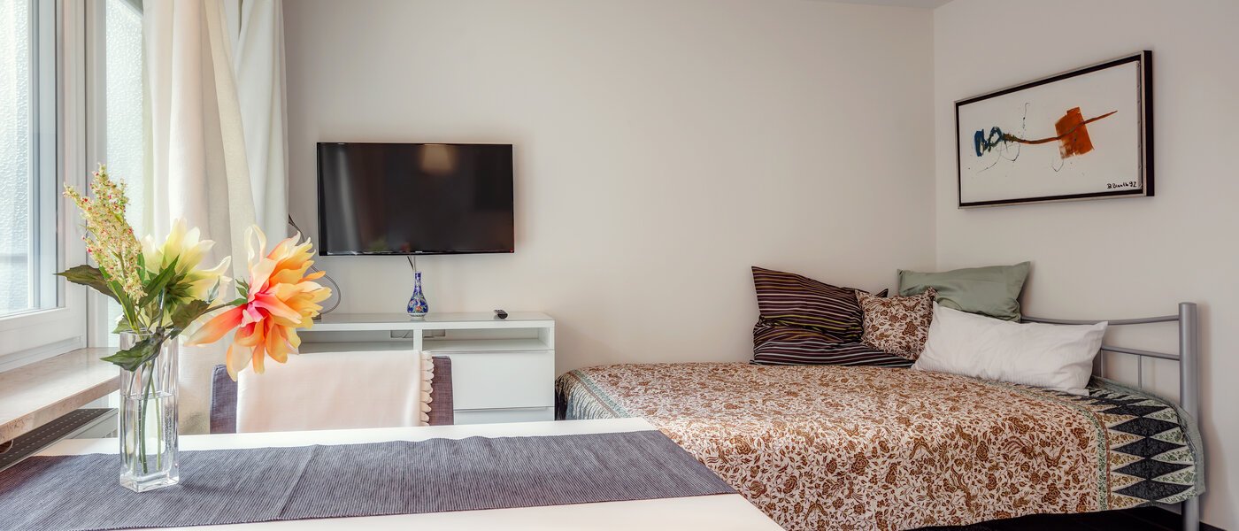 квартира München Schwabing (rechts der Leopoldstraße) 01 гостиная 9736