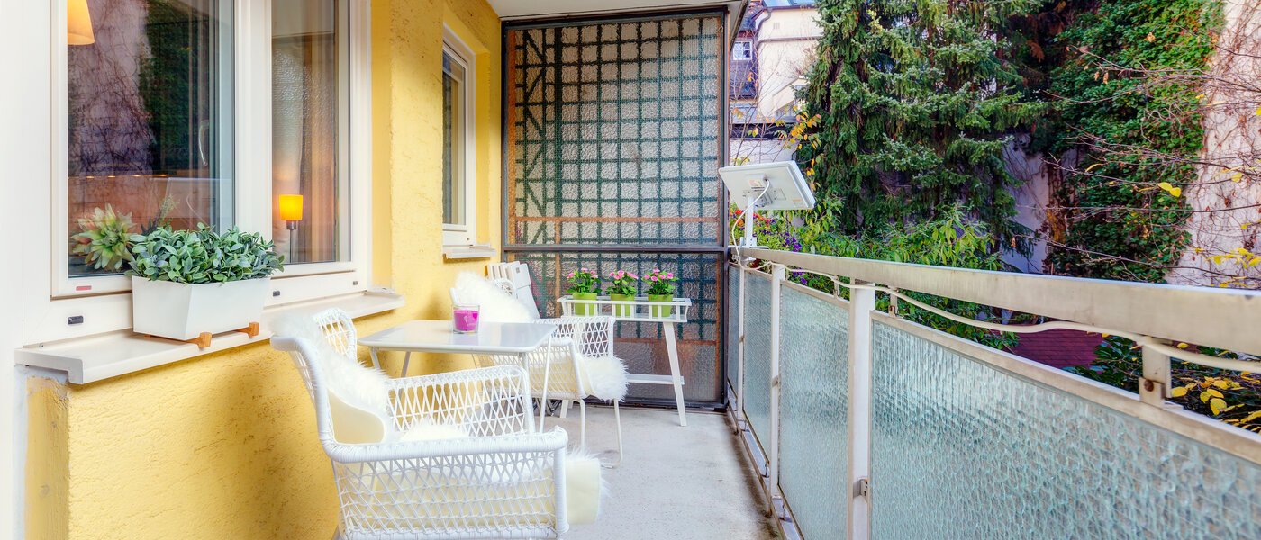 квартира München Schwabing (rechts der Leopoldstraße) 01 балкон 9736