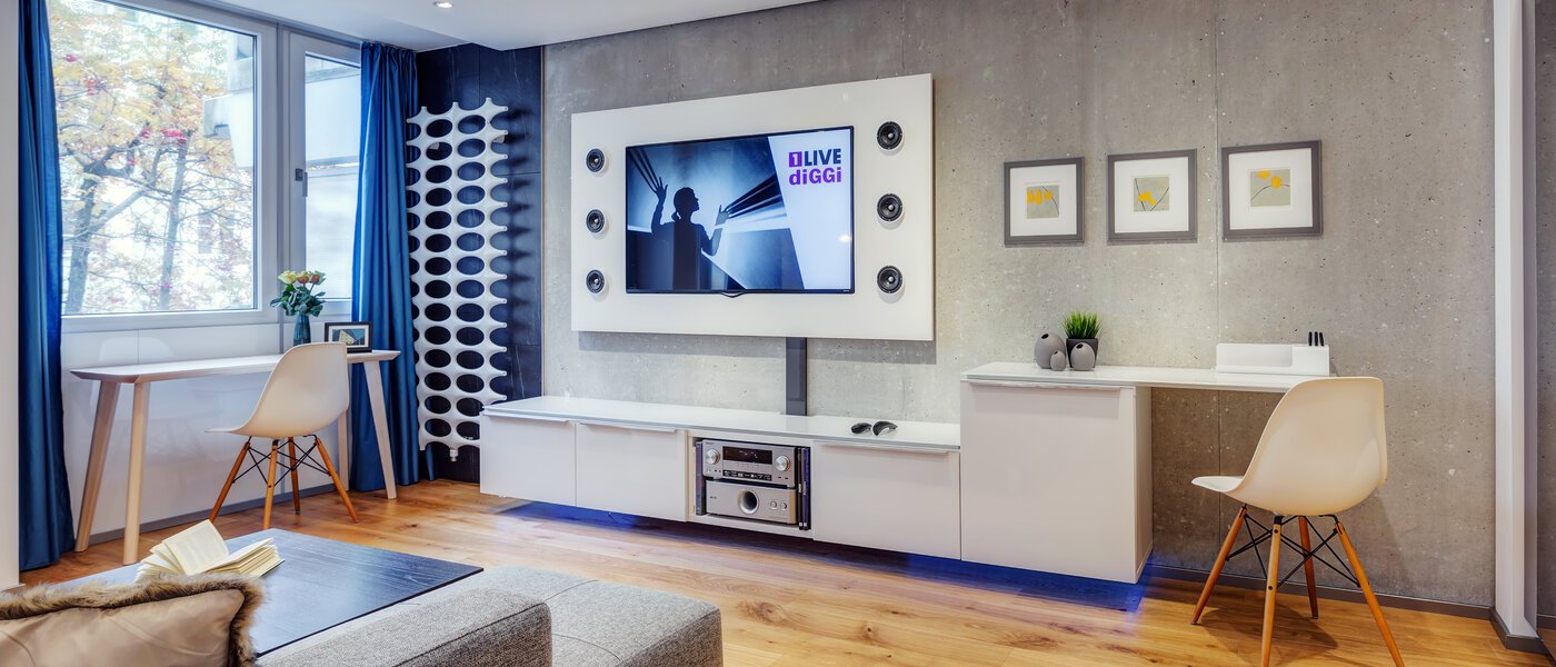 квартира München Neuhausen 02 гостиная 9737