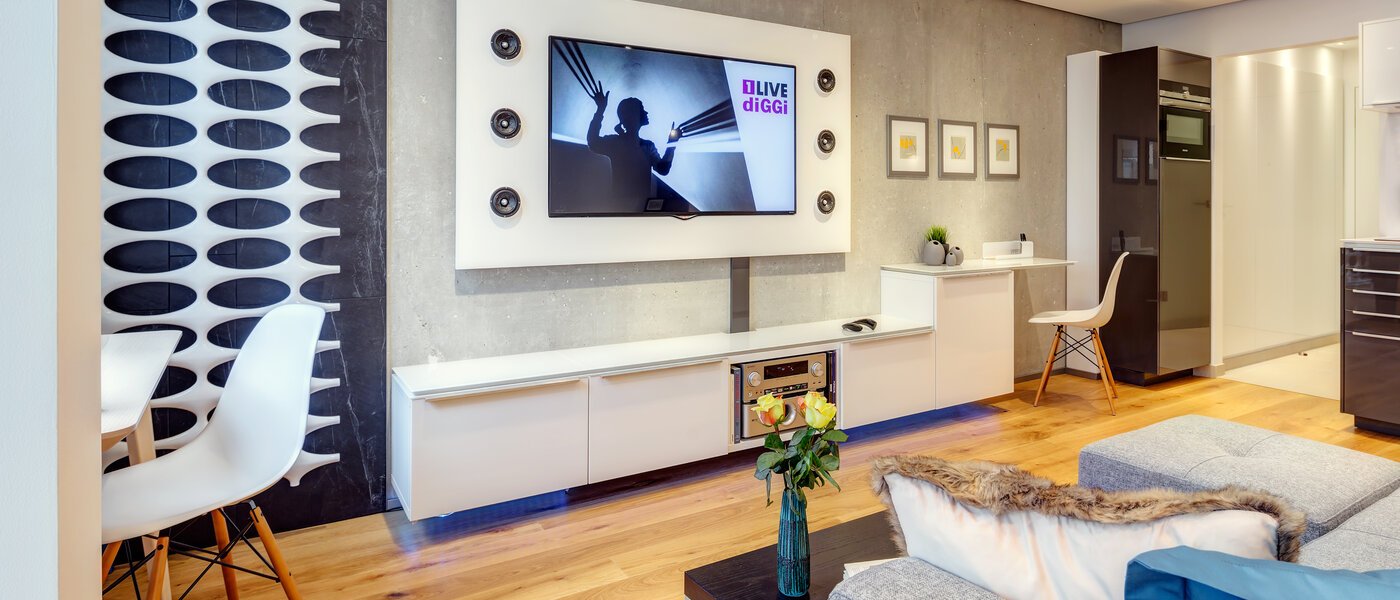 квартира München Neuhausen 04 гостиная 9737