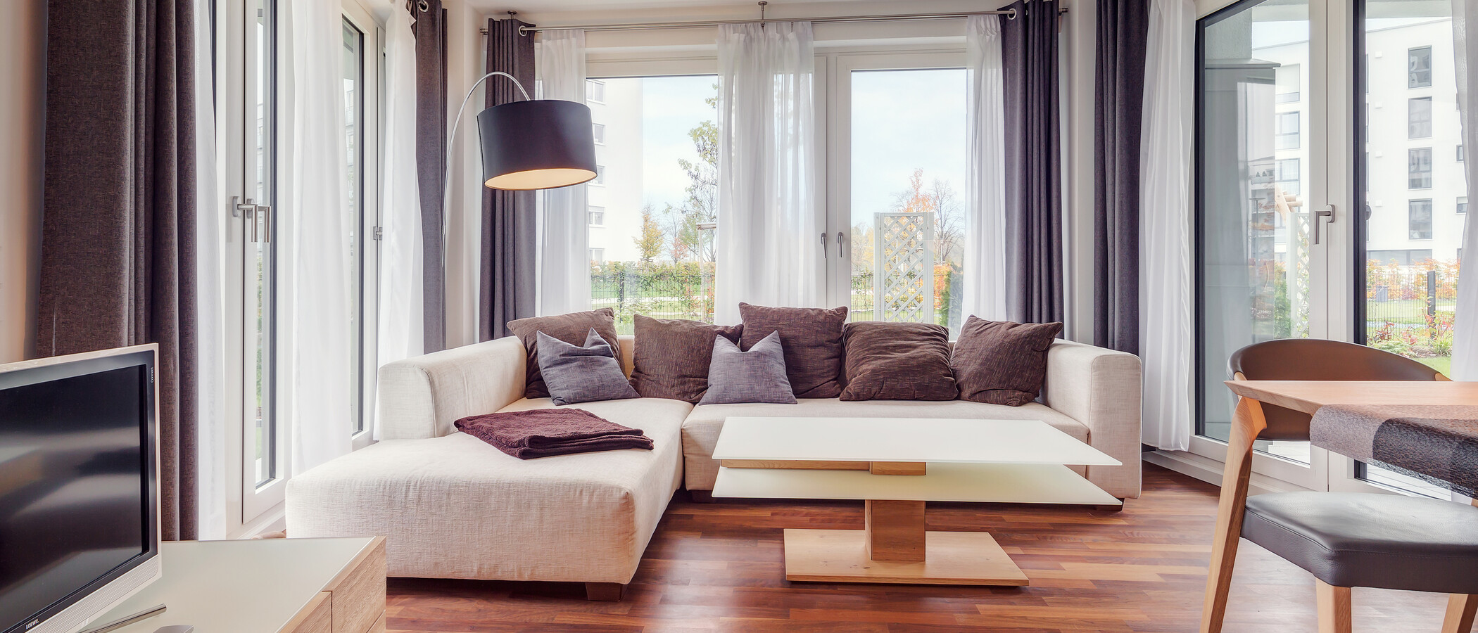 квартира München Obersendling 01 гостиная 9748