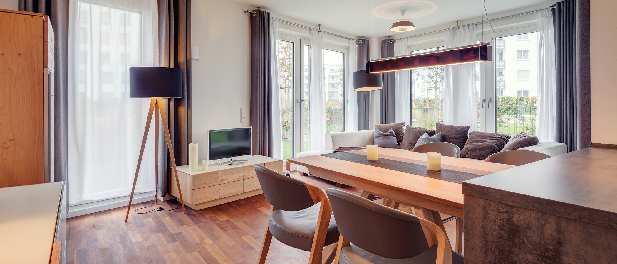 квартира München Obersendling 02 гостиная 9748