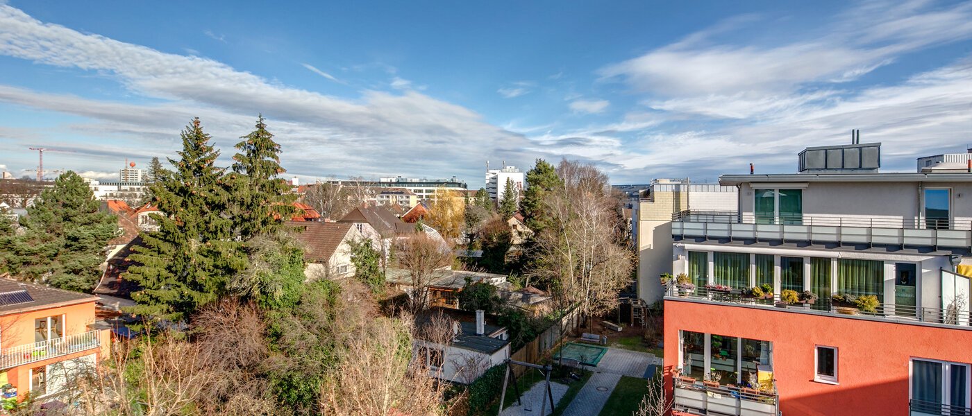 квартира-пентхаус München Obergiesing 02 вид из окна 9778