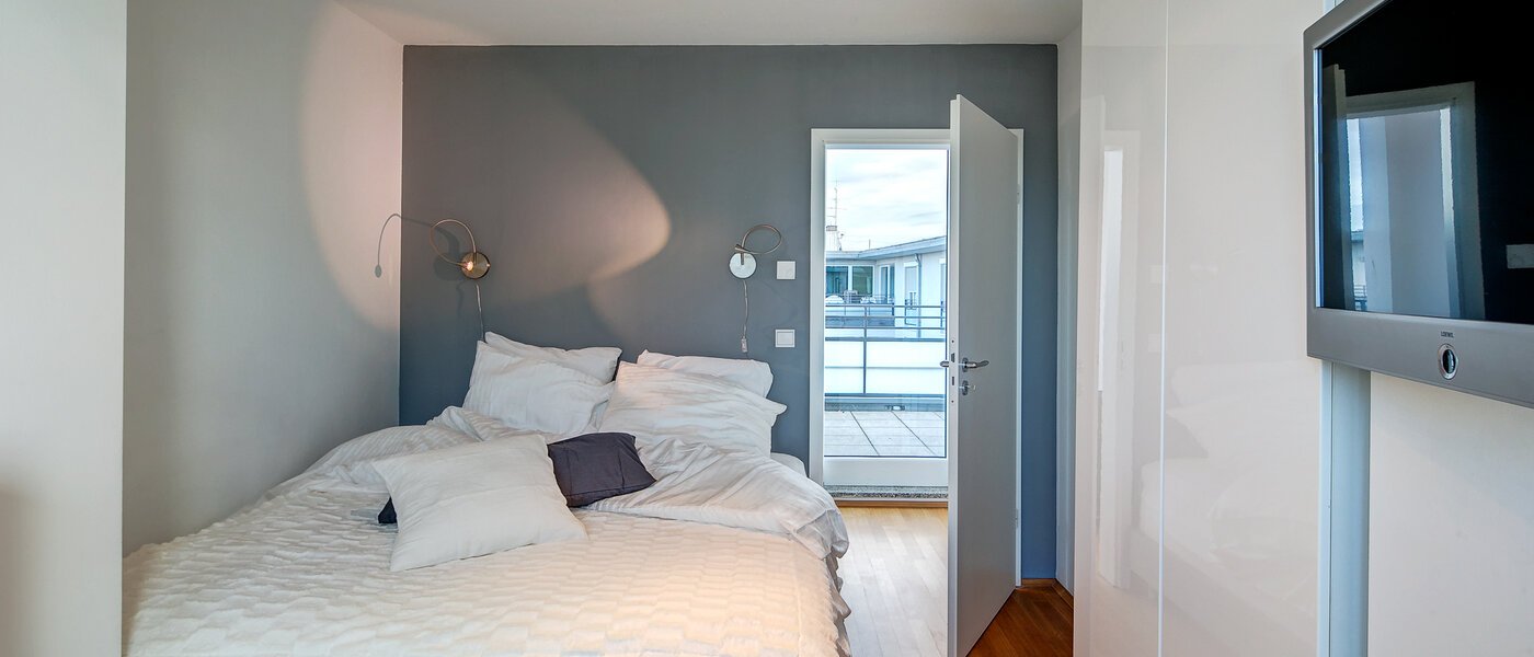 квартира-пентхаус München Obergiesing 01 2-я спальная комната 9778