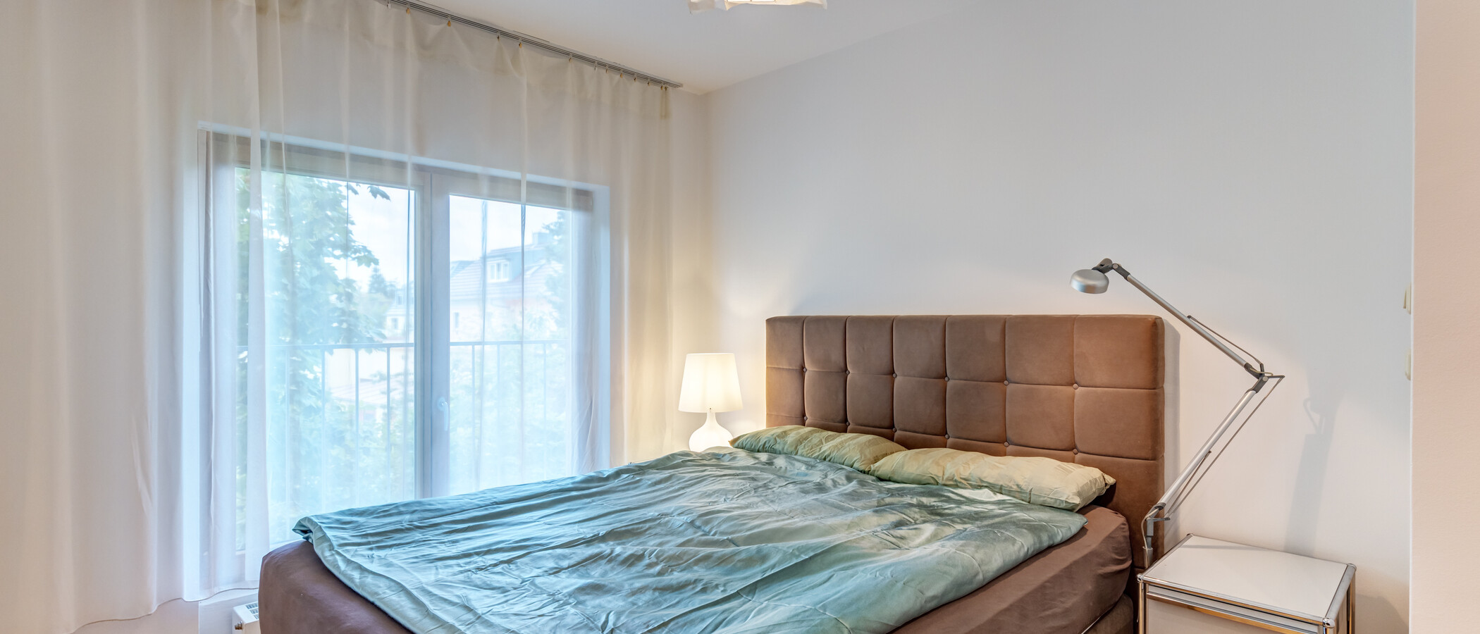 квартира München Berg am Laim 01 спальная комната 9783