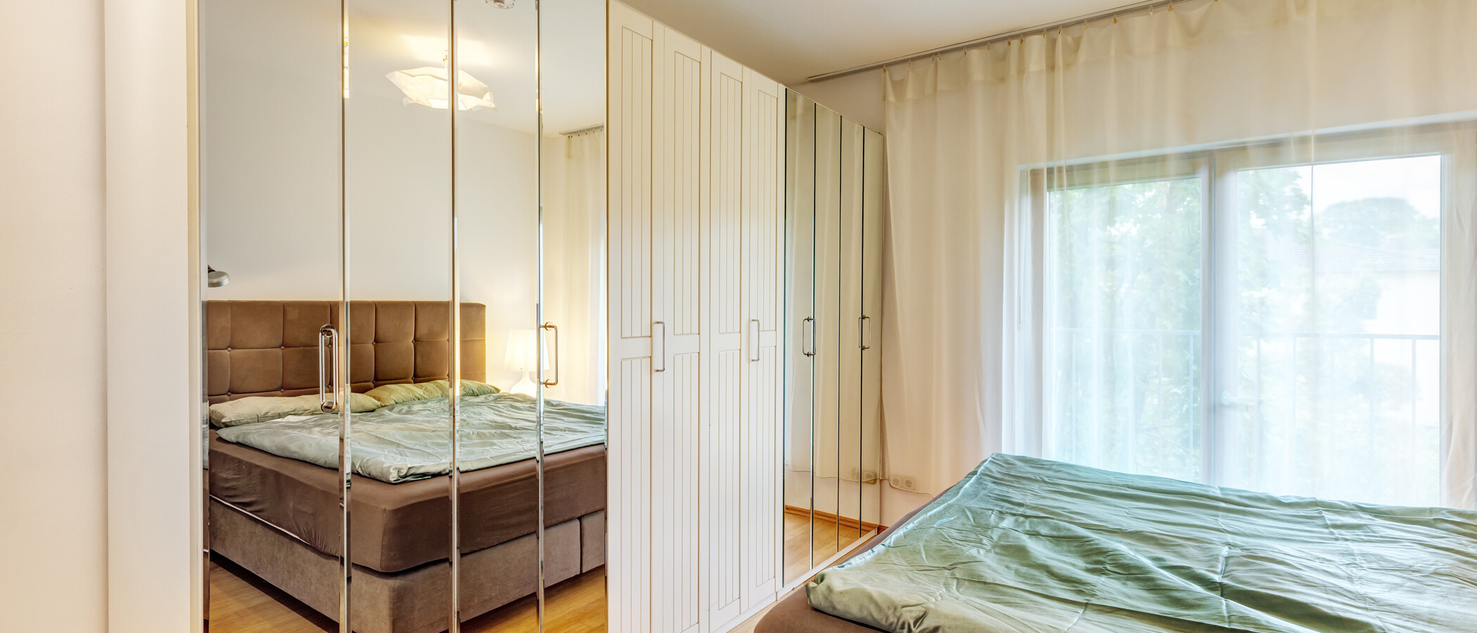 квартира München Berg am Laim 02 спальная комната 9783
