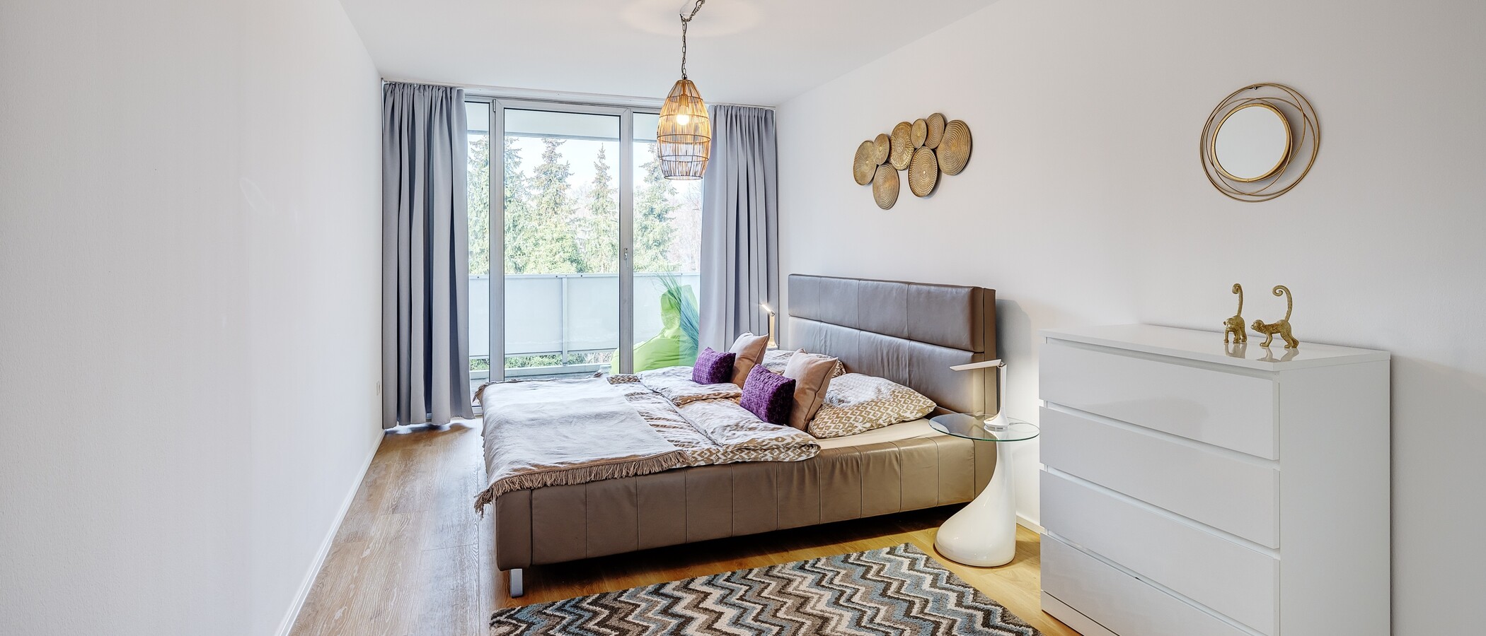 квартира München Schwabing-Nord (zw. Leopoldstraße & Englischen Garten) 01 спальная комната 9789