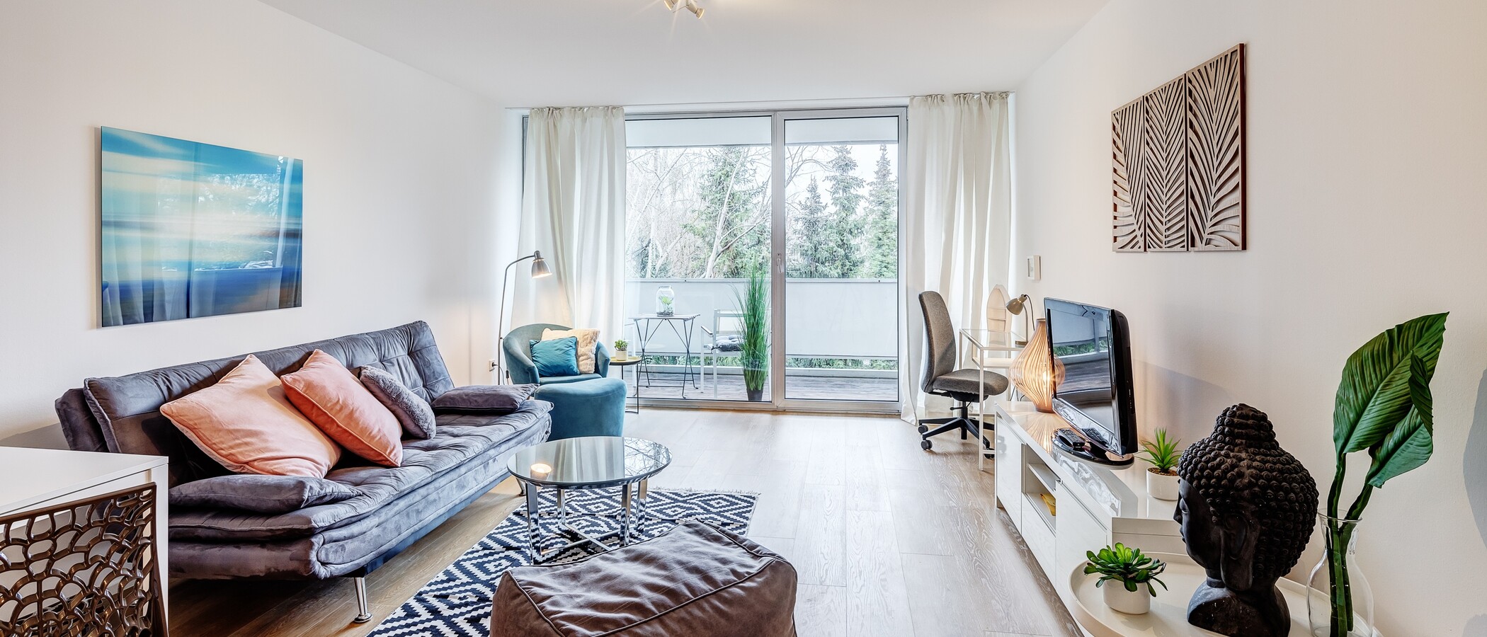 квартира München Schwabing-Nord (zw. Leopoldstraße & Englischen Garten) 04 жилое пространство 9789