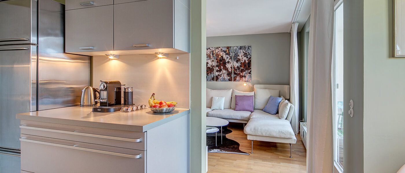 квартира München Nymphenburg-Gern 02 кухня 9853