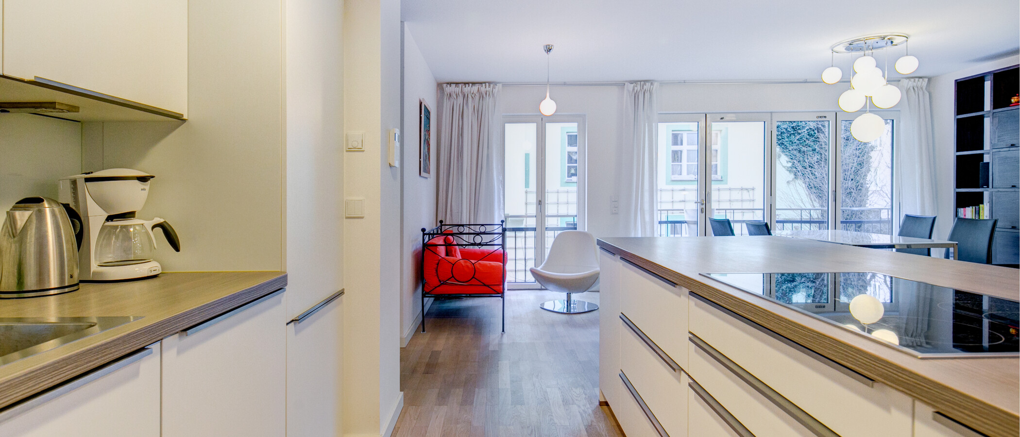 квартира München Maxvorstadt - Universitätsviertel 04 кухня 9869