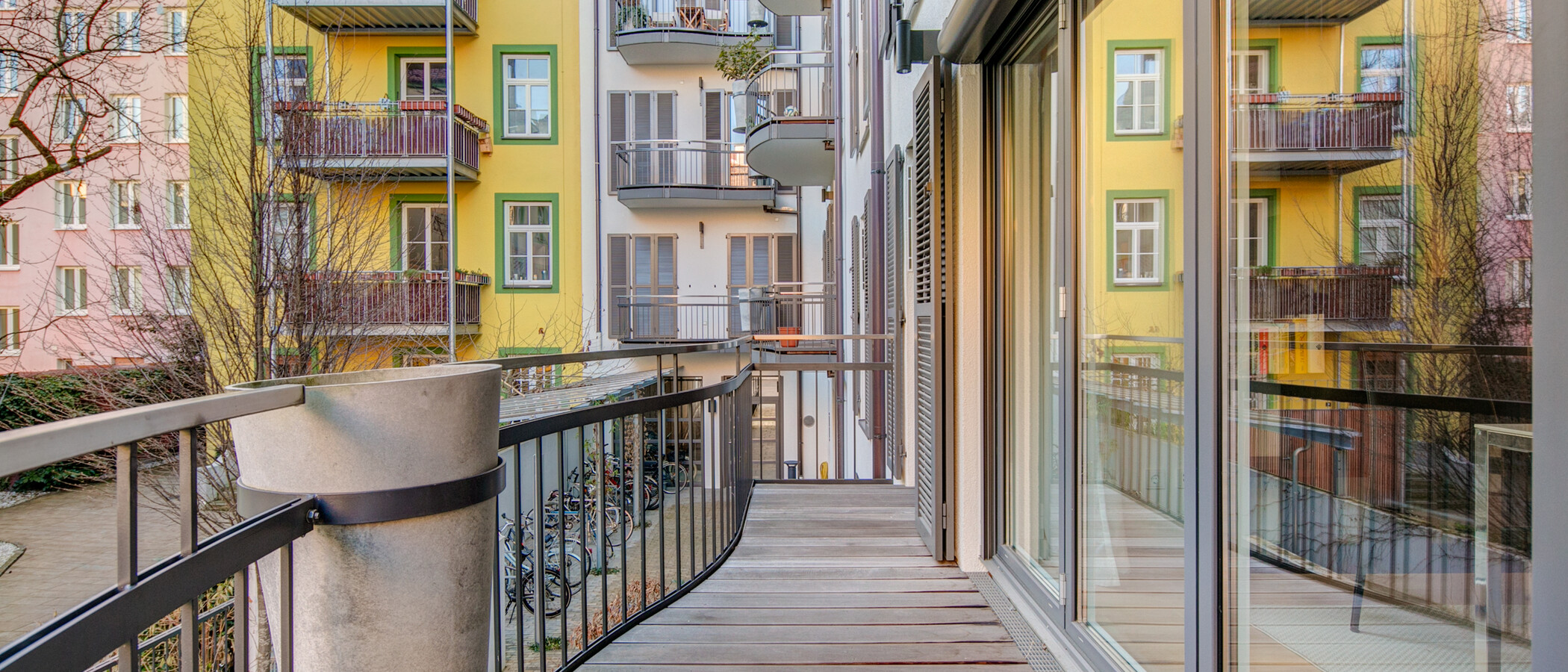 квартира München Maxvorstadt - Universitätsviertel 02 балкон 9869