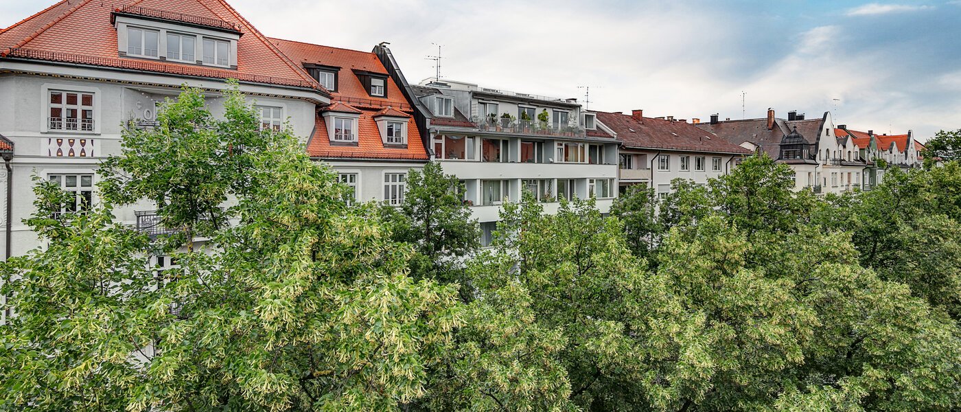 квартира München Schwabing 01 вид из окна 9871