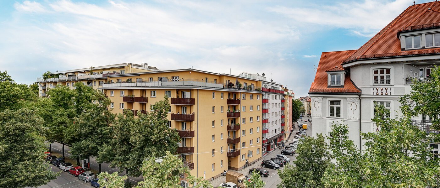 квартира München Schwabing 03 вид из окна 9871