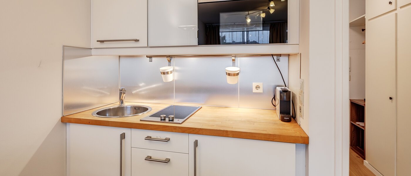 квартира München Schwabing-Nord (zw. Leopoldstraße & Englischen Garten) 01 кухня 9873