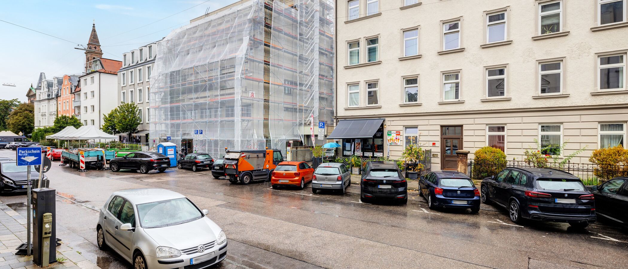 квартира München Schwabing-Nord (zw. Belgrad- & Leopoldstraße) 02 вид из окна 9895
