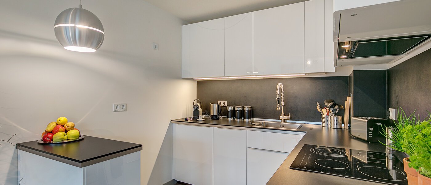 квартира München Schwabing-Georgenschwaige 03 кухня 9904