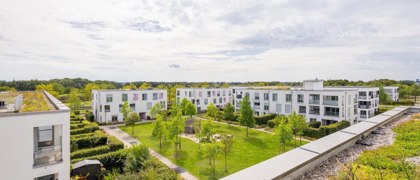 квартира München Messestadt Riem 02 вид из окна 9917