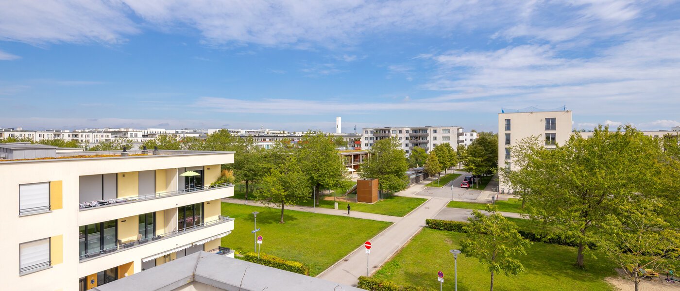 квартира München Messestadt Riem 04 вид из окна 9917