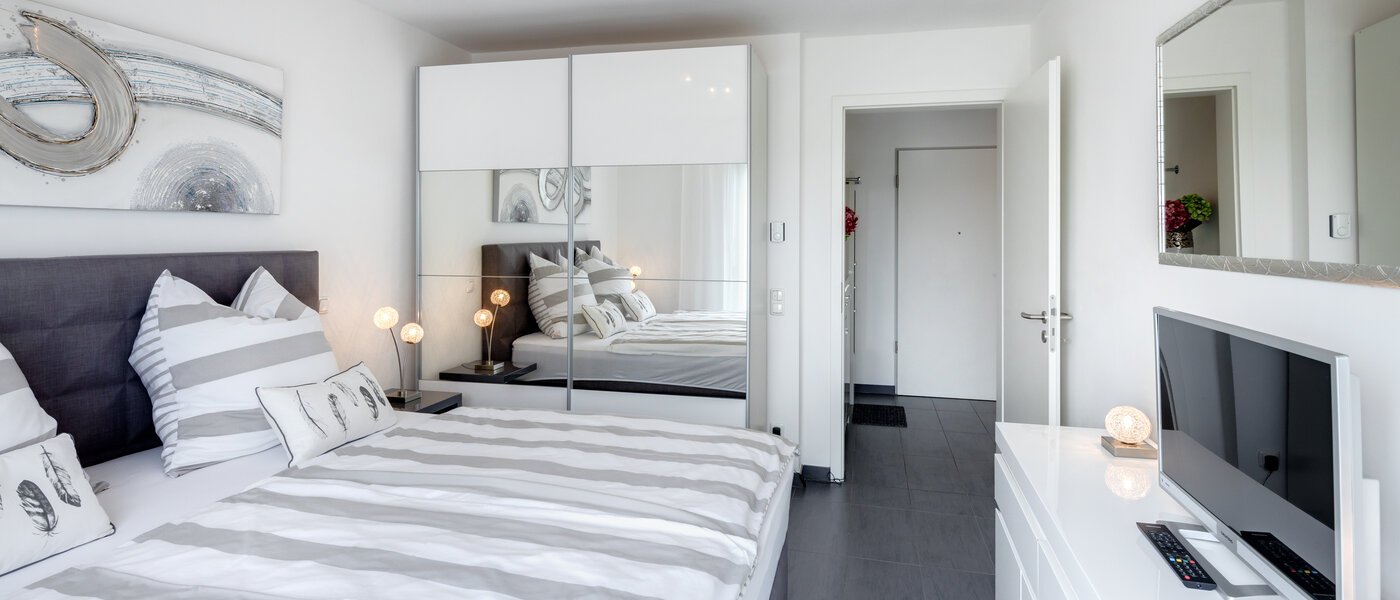 квартира München Messestadt Riem 03 спальная комната 9917