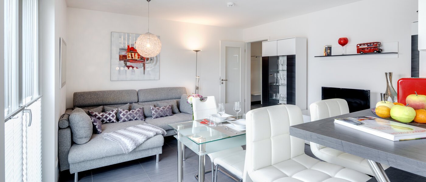 квартира München Messestadt Riem 06 жилое пространство 9917