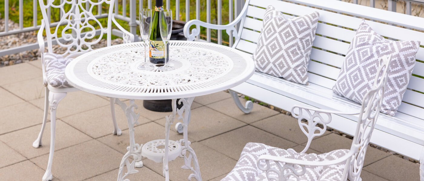 квартира München Messestadt Riem 04 терраса с крышей 9917