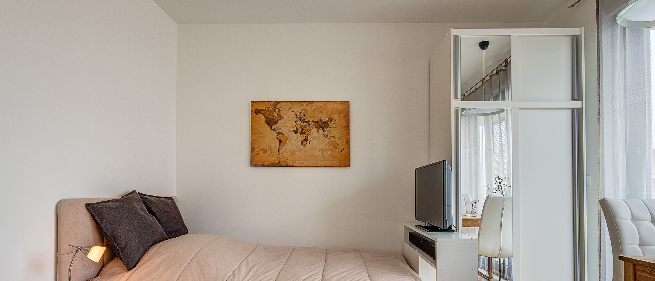 квартира München Messestadt Riem 02 гостиная 9927